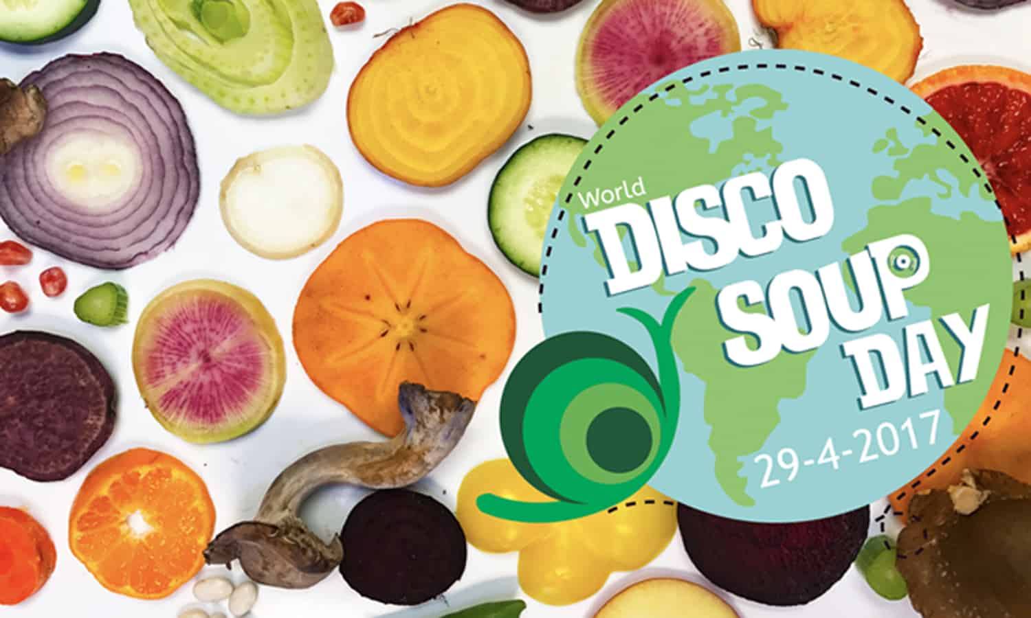 盛宴和食物浪费一天世界迪斯科汤——最大的食品浪费地球上的意识活动于4月29日。